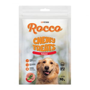 Makanan Anjing Rocco Chewy Treats Salami