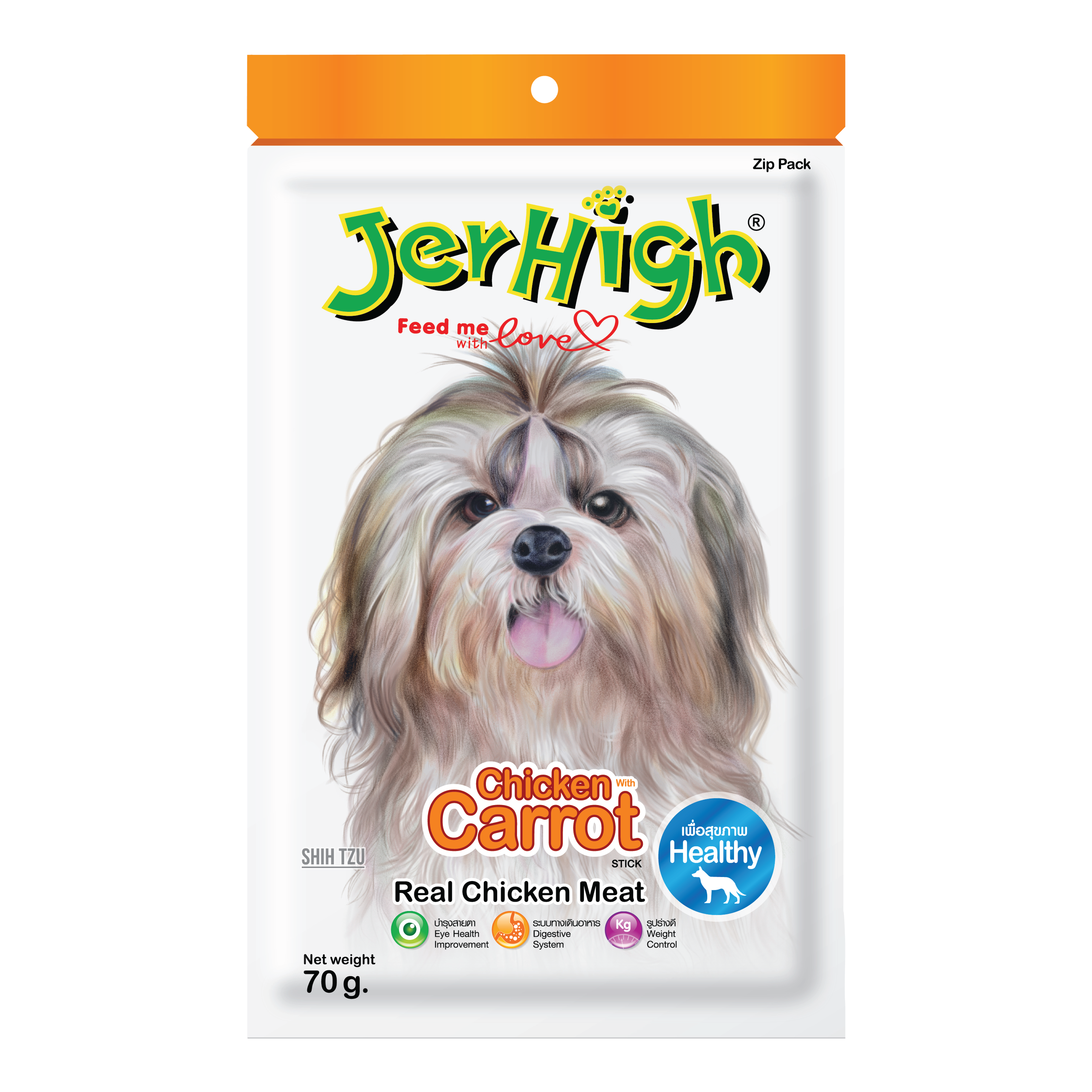 Snack Anjing Jerhigh Stick (Chicken Carrot)