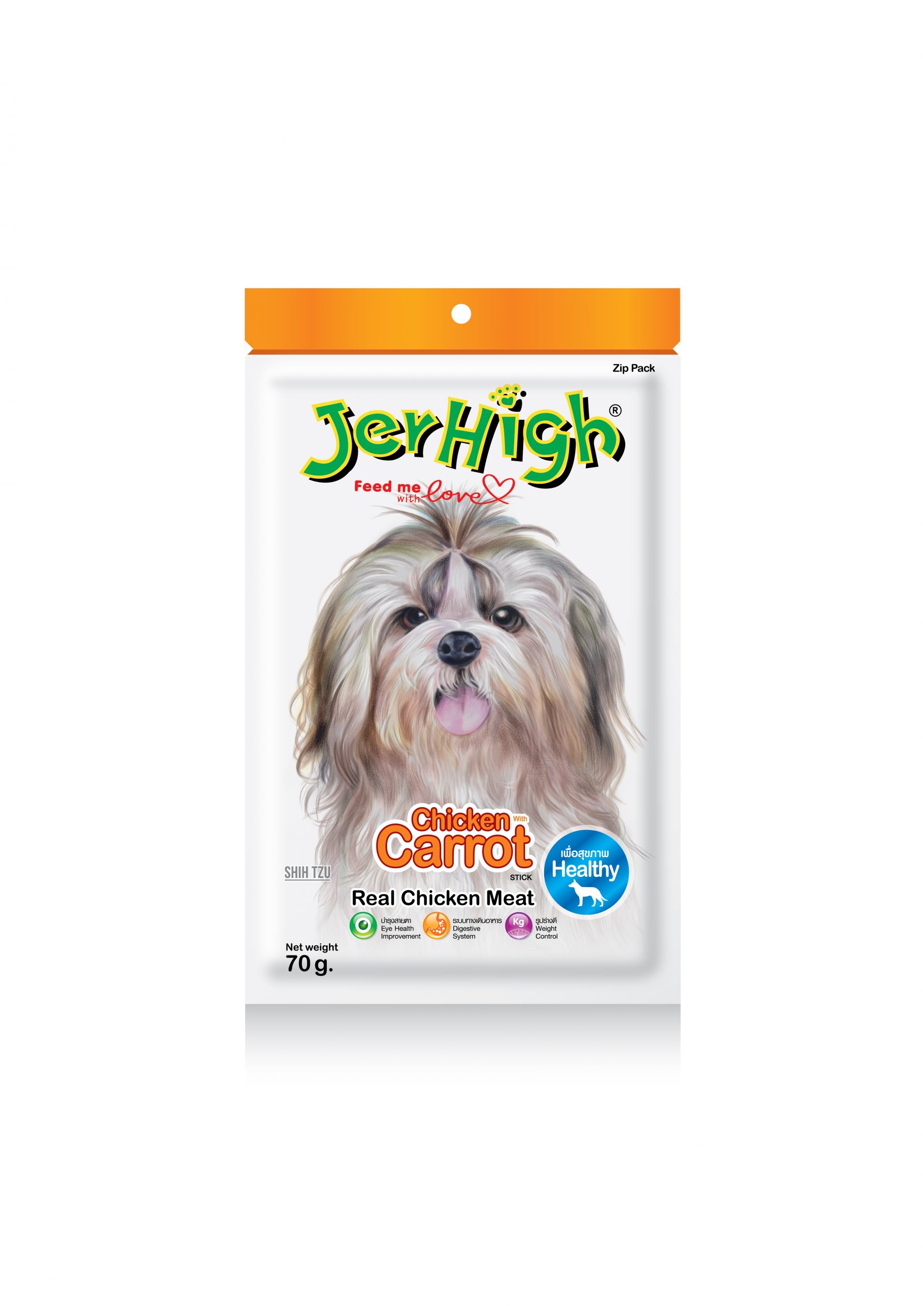 Snack Anjing Jerhigh Stick (Chicken Carrot)